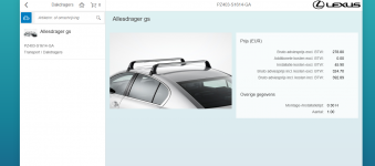 Lexus GS 450h dakdragers info.png